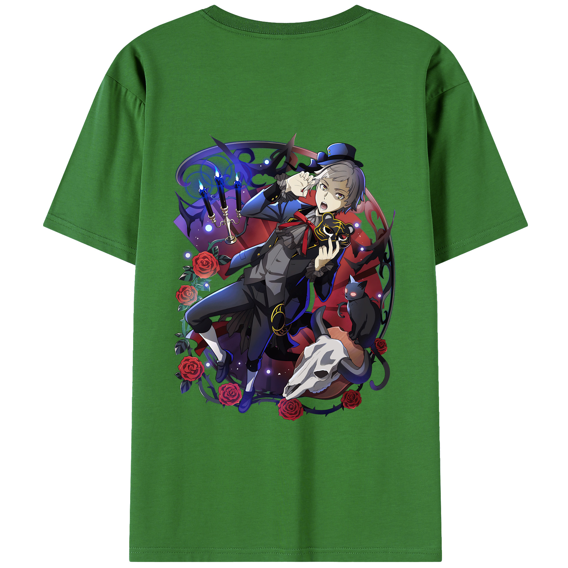 （画像用） 文豪ストレイドッグス Bungo Stray Dogs レディース半袖Tシャツ(バックプリント)